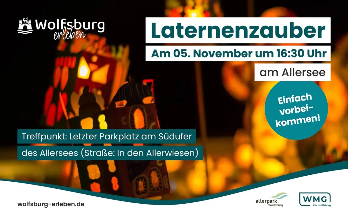 Laternenzauber am Allersee (© WMG Wolfsburg)