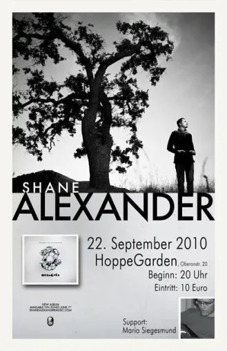 Songperlen aus Kalifornien - Shane Alexander auf Europa Tour Bild: Songperlen aus Kalifornien - Shane Alexander auf Europa Tour