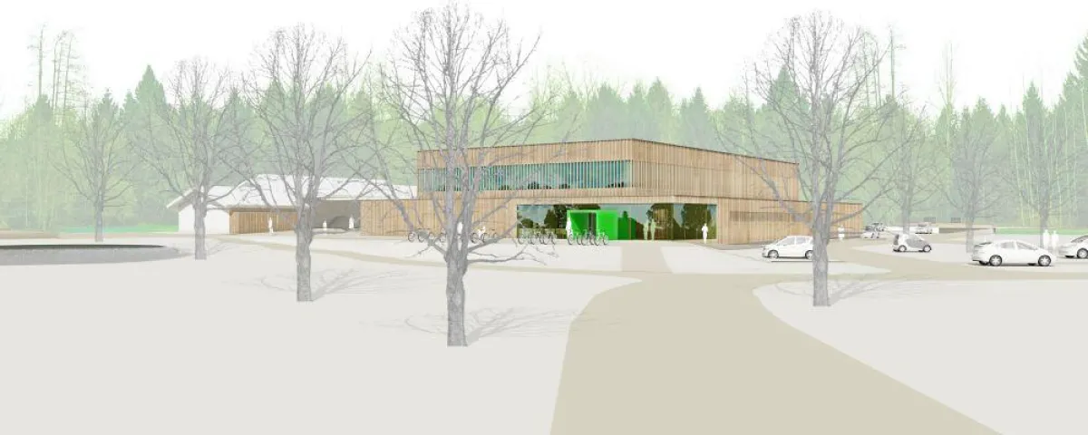 Gegenüber dem Mooswaldstadion baut i+R eine Zweifeld-Sporthalle im Holzbau.