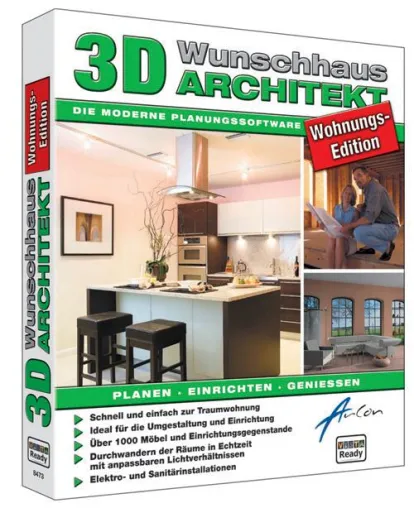 Ab sofort im Handel: 3D Wunschhaus Architekt - Wohnungs-Edition Bild: Ab sofort im Handel: 3D Wunschhaus Architekt - Wohnungs-Edition