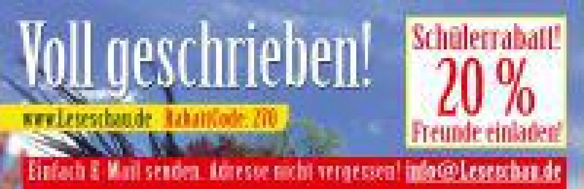 Bis zum 15. August können alle Schüler das Buch