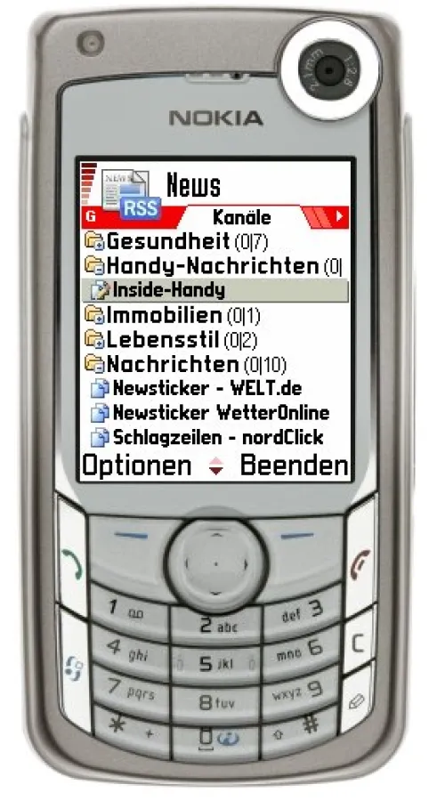 Resco News auf dem Nokia 6680