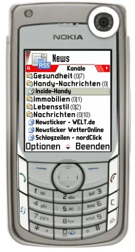 Aktuelle Nachrichten auf dem Handy - Resco News für Serie 60 Bild: Aktuelle Nachrichten auf dem Handy - Resco News für Serie 60