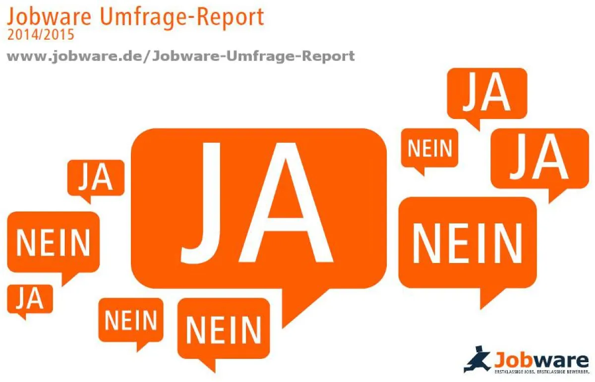 Jobware Umfrage-Report 2014 / 2015: www.jobware.de/Jobware-Umfrage-Report