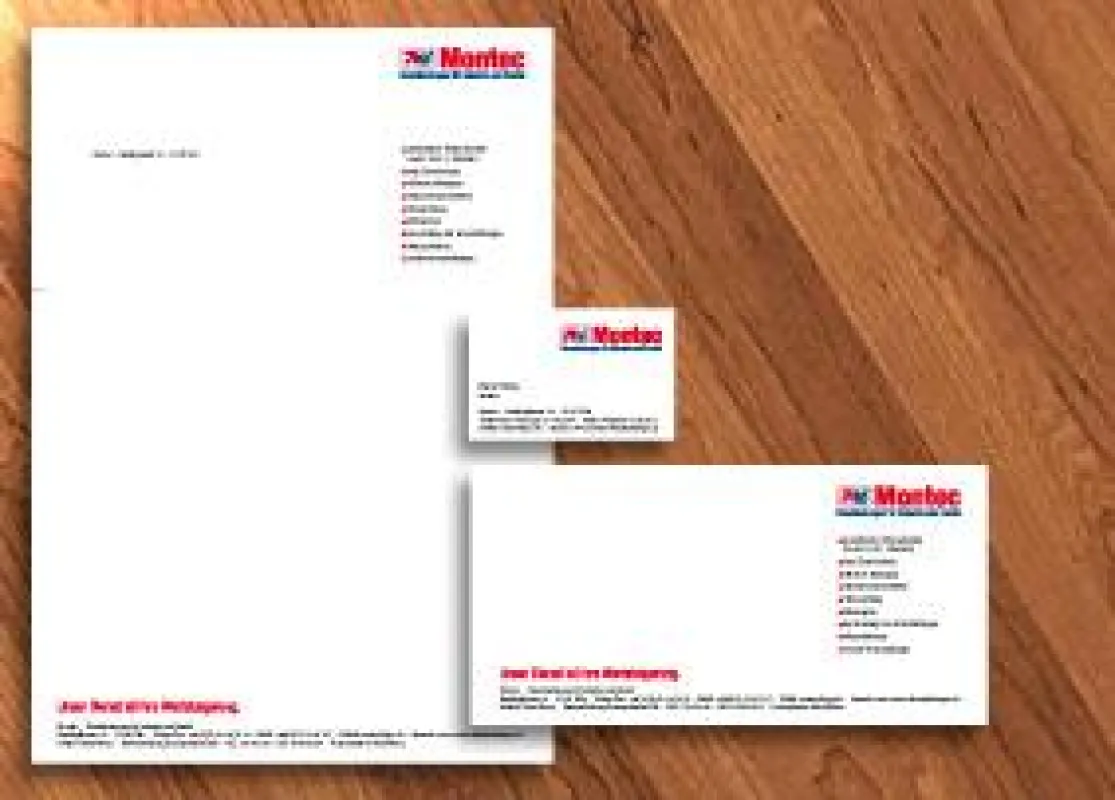Der freie Art-Direktor Moritz Dunkel aus Köln konzpierte das Corporate Design der Firma Montec.