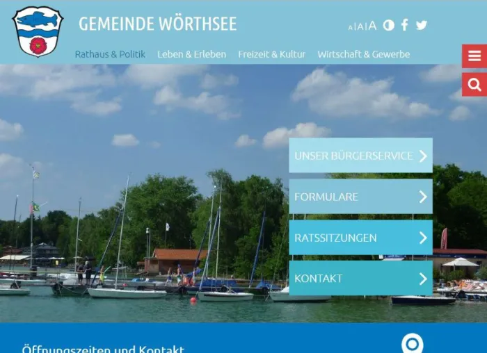 Bild: brainding launcht Internetseite für die Gemeinde Wörthsee