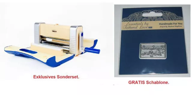 Bild: Tattered Lace Aktion mit drei verschiedenen Stanzmaschinen