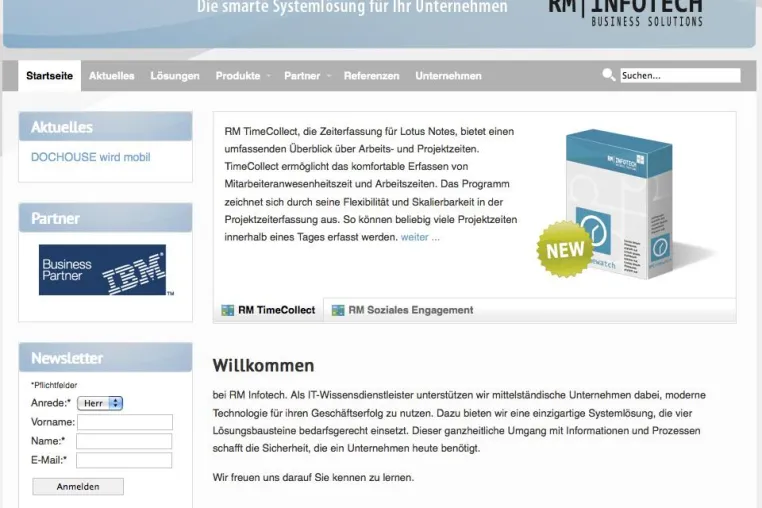 Bild: Neue Website für RM Infotech