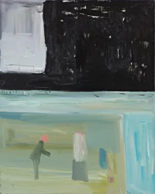 Bild: Osmar Osten "Prager Fenster" - Malerei | Ausstellung in der Galerie Borssenanger vom 03.09. bis zum 29.10.2011