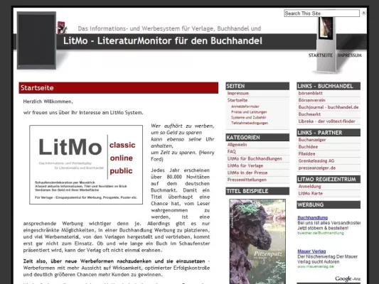 Bild: LitMo – das Informations- und Werbesystem für den Buchhandel und Verlage jetzt Abo- gebührenfrei