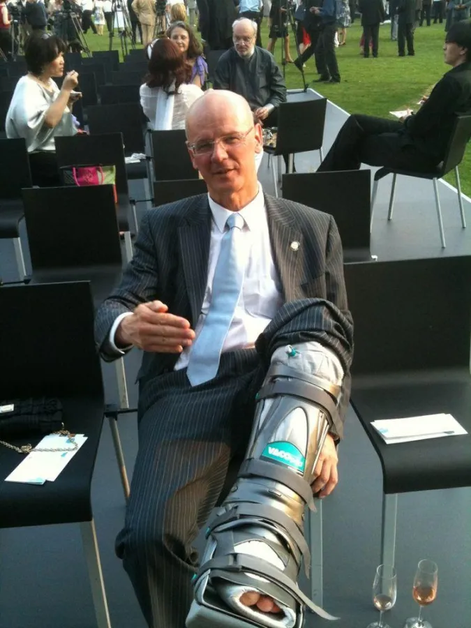 MdB Siegfried Kauder mit VACOped auf einer Veranstaltung (Foto: privat)