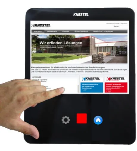 Bild: KNESTEL bietet Gestensteuerung für alle Touchscreens und jeden Einsatz