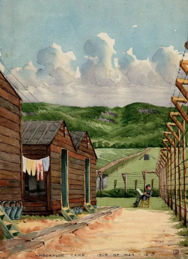 Gefangenenlager Knockaloe (Bild: Manx Museum, Isle of Man)