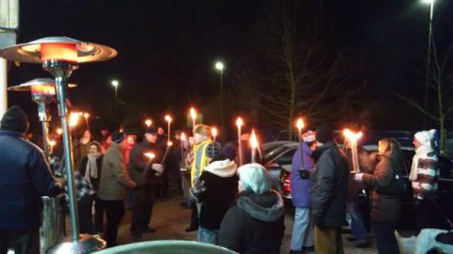 Bild: Fackelwanderung der Fitness Oase Wörth am 22. Januar ab 18 Uhr