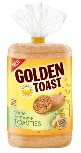 Mehr Körner für mehr Harmonie – die neuen GOLDEN TOAST Körnerharmonie Toasties Bild: Mehr Körner für mehr Harmonie – die neuen GOLDEN TOAST Körnerharmonie Toasties