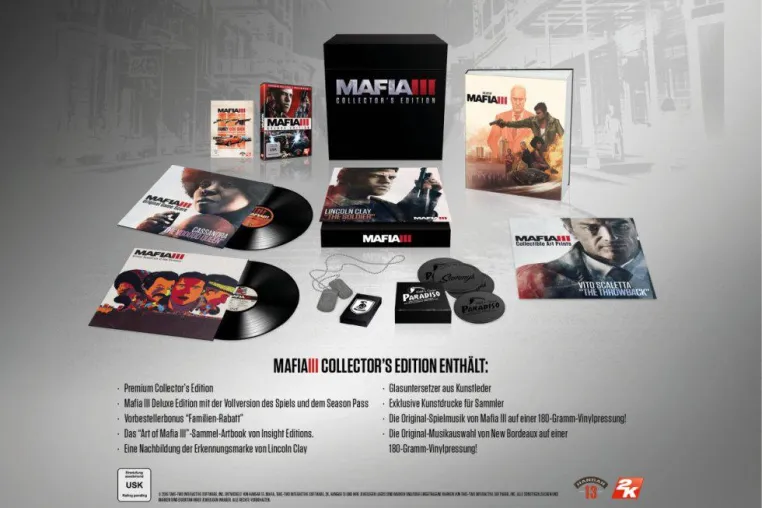 Bild: 2K und Hangar 13 geben Details zur Mafia III Collector's Edition bekannt