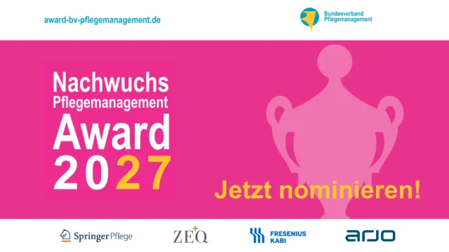 Bild: Pflegemanagement-Award 2027: Jetzt Nachwuchstalente und Führungspersönlichkeiten nominieren 