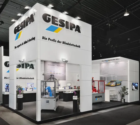 Bild: GESIPA Messestand: Klare Struktur