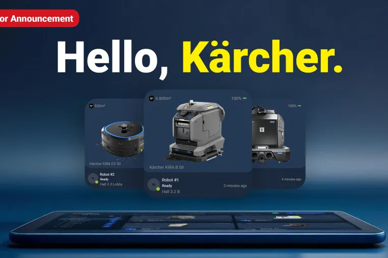 FieldBots integriert Kärcher KIRA Roboter – neue Partnerschaft stärkt europäische Robotik-Kompetenz Bild: FieldBots integriert Kärcher KIRA Roboter – neue Partnerschaft stärkt europäische Robotik-Kompetenz