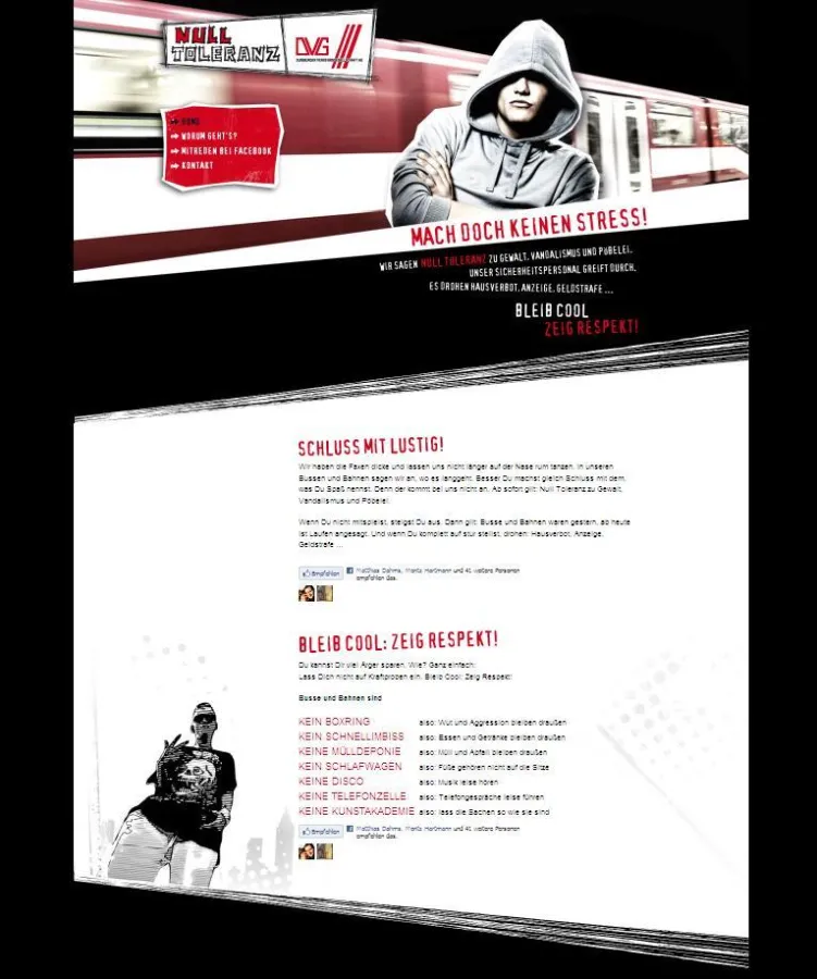 Die Werbeagentur move:elevator bringt die Sicherheitsinitiative der Duisburger Verkehrsgesellschaft online.