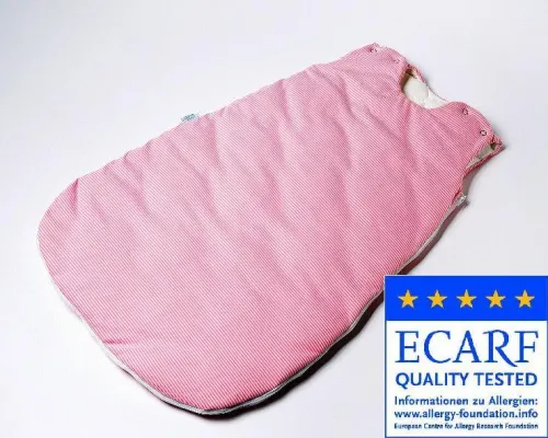 Bild: ECARF-Qualitätssiegel für allergendichtes Reiselaken & Babyschlafsack erteilt