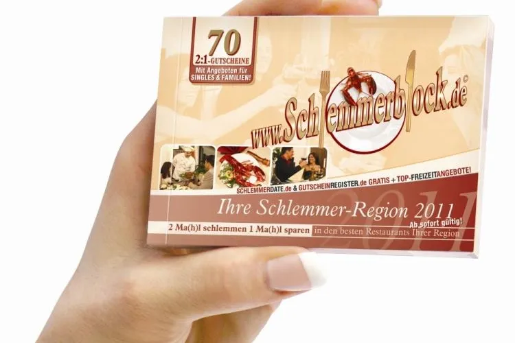 Die 2:1 Garantie – Schlemmerblock bietet nur echte 2:1 Angebote Bild: Die 2:1 Garantie – Schlemmerblock bietet nur echte 2:1 Angebote