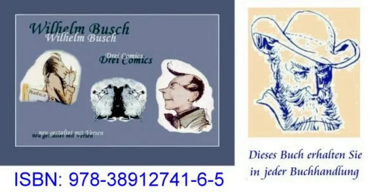 Bild: Wilhelm Busch: Drei Comics neu gestaltet mit Versen