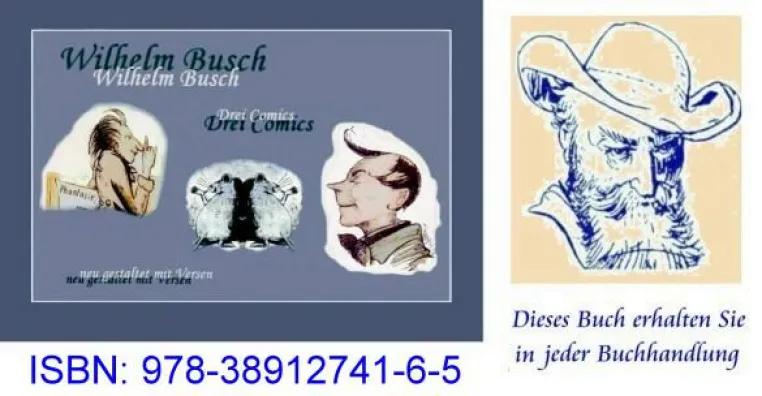 Bild: Wilhelm Busch: Drei Comics neu gestaltet mit Versen