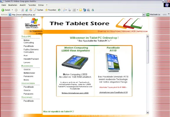 Bild: Tablet PC Shop für Österreich