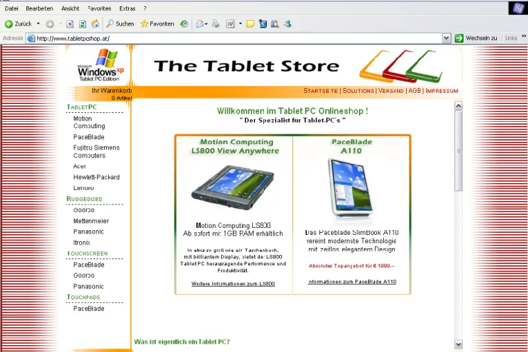 Bild: Tablet PC Shop für Österreich