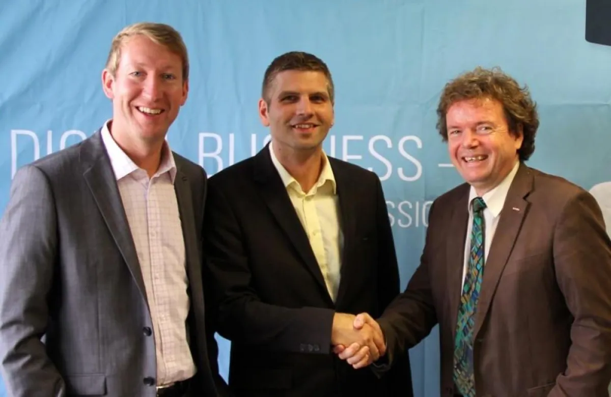 V.l.n.r.: Thomas Schauer (eworx), Christian Raab (eworx), Christian Fitzek (WK Villach)