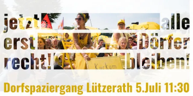 Bild: Solidaritäts- und Grußbotschaft an "Alle Dörfer bleiben“