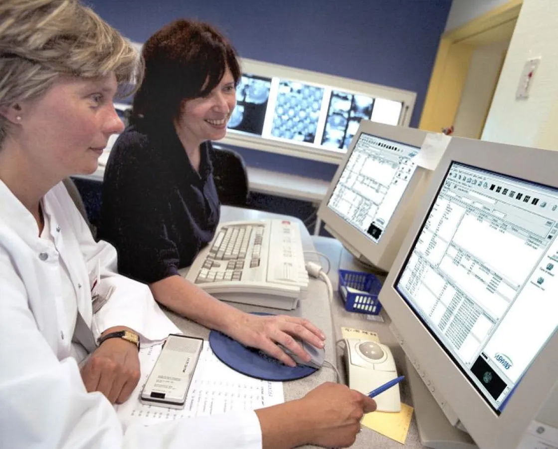 CT Arbeitsplatz in Essen, der über ASHVINS Active MPI vernetzt wurde