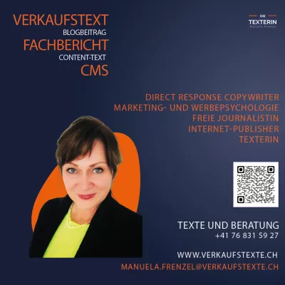 Bild: Manuela Frenzel Texte und Beratung startet durch mit Verkaufstexten und Website-Erstellung