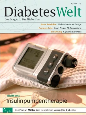 Bild: Für Diabetiker: Wissenswertes über die Insulinpumpentherapie in der Florian Müller-Kundenzeitschrift „Diabetes Welt“ – jetzt kostenlos anfordern