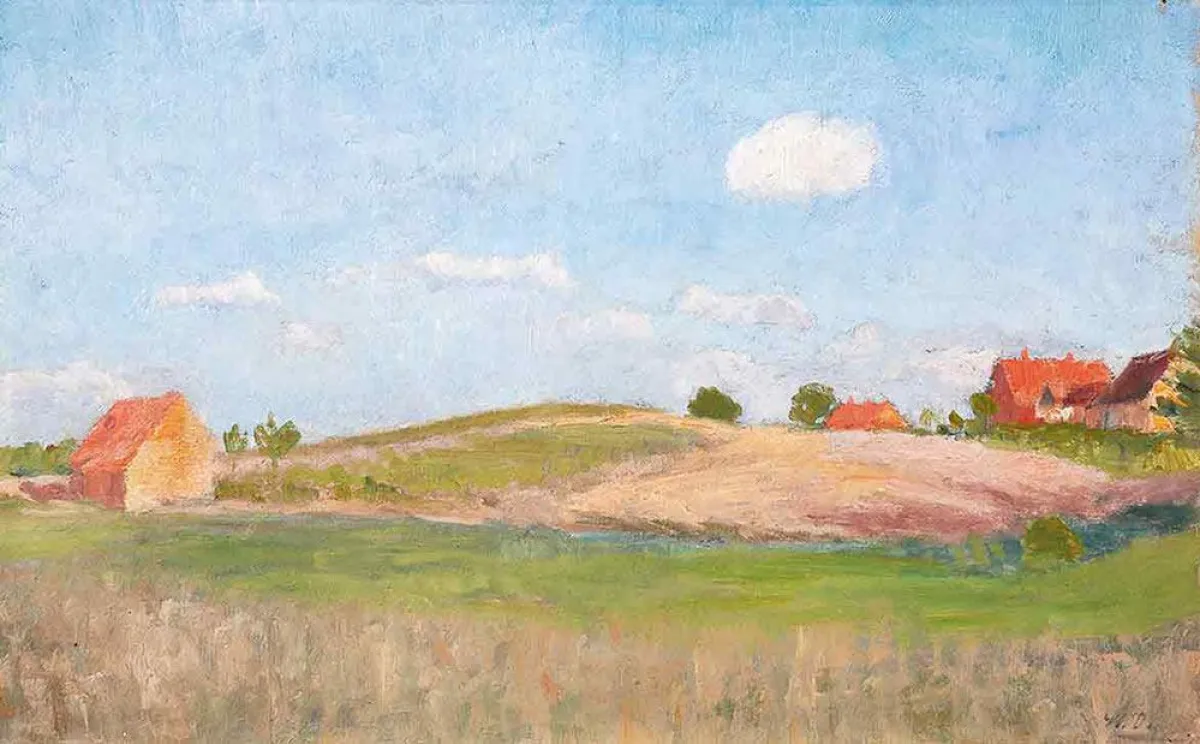 Hermine Overbeck-Rohte (1869-1937), Rote Häuser am Weyerberg, um 1900