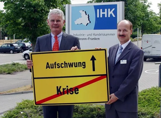 Bild: Wirtschaftslagebericht der IHK Heilbronn-Franken, 2. Quartal 2010-Konjunkturerholung setzt sich fort