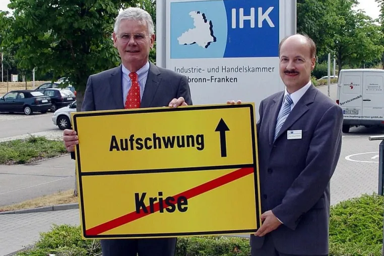 Bild: Wirtschaftslagebericht der IHK Heilbronn-Franken, 2. Quartal 2010-Konjunkturerholung setzt sich fort