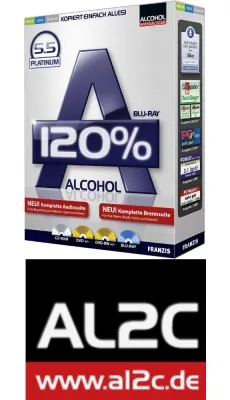 Bild: Mit neuem Alcohol 120% 5.5 Platinum fällt der Startschuss für das AL2C Internetportal