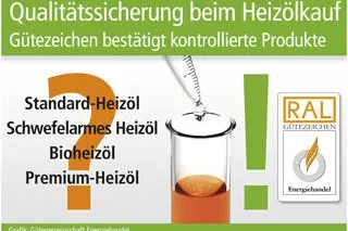 Qualitätssicherung beim Heizölkauf Bild: Qualitätssicherung beim Heizölkauf