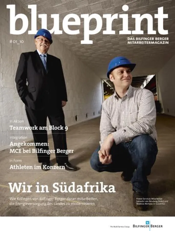 blueprint, das neue Mitarbeitermagazin von Bilfinger Berger.