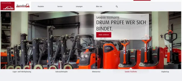 Bild: Sander Fördertechnik GmbH in Chemnitz mit neuer Internetseite