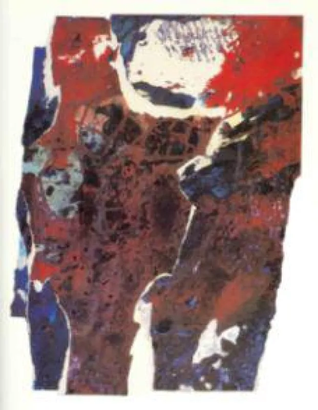 Fred Thieler, Decollage, 1963/64, Mischtechnik/Karton, 55,5x38 cm