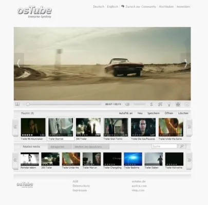 Bild: Kostenloses WebTV-Portal – Die neue osTube Version 2.5