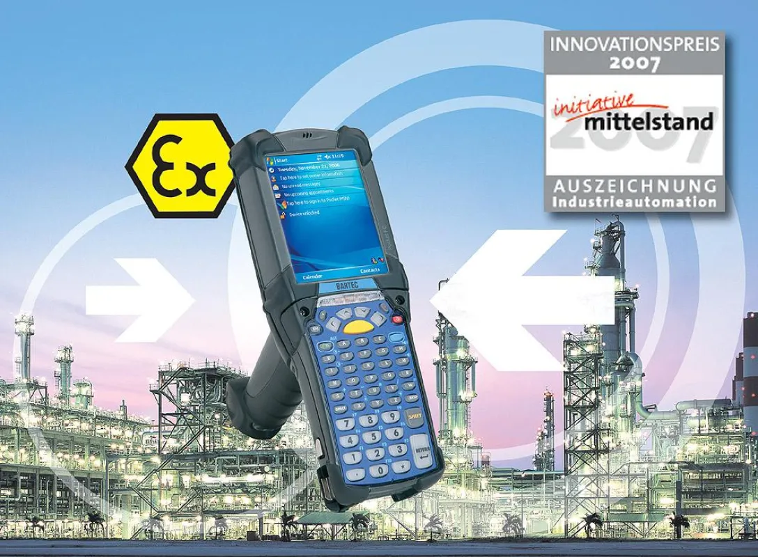 Überzeugte die Jury: der innovative Mobile Computer mit WLAN-Technologie aus dem Hause BARTEC