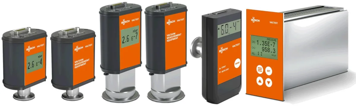 Analoge und digitale VACTEST Transmitter, sowie ein mobiles VACTEST Messgerät