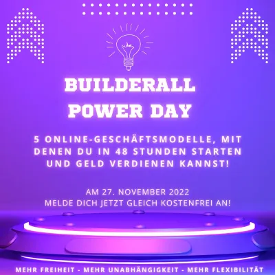 Bild: Builderall Power Day am 27.11.22