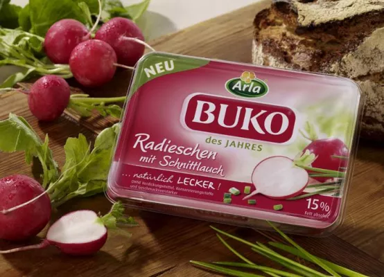 Bild: Neu: „Arla Buko® des Jahres“ Radieschen mit Schnittlauch Natürlich lecker – wie frisch aus dem Garten