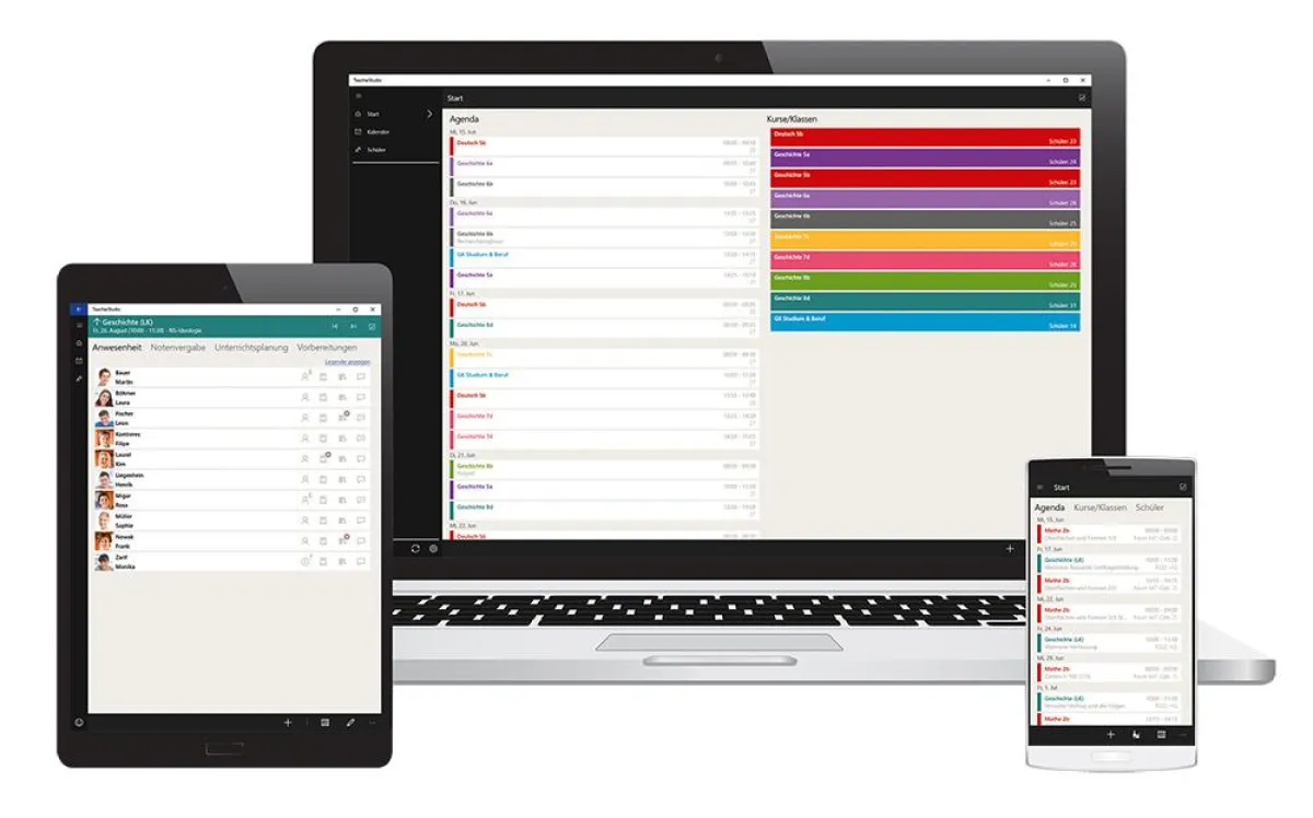 TeacherStudio auf Windows 10 für alle Geräteklassen