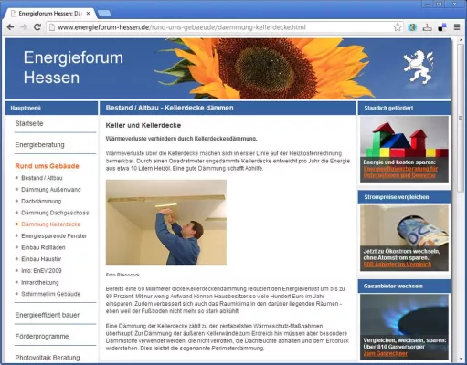 Bild: Gebäudesanierung und Energieberatung: Wissenswertes rund um den Keller